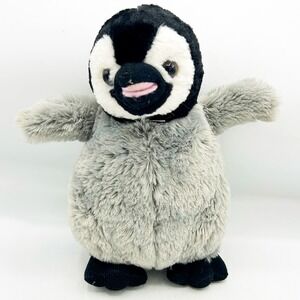 Wild Republic Penguin 11" Black and Grey Stuffed Animal